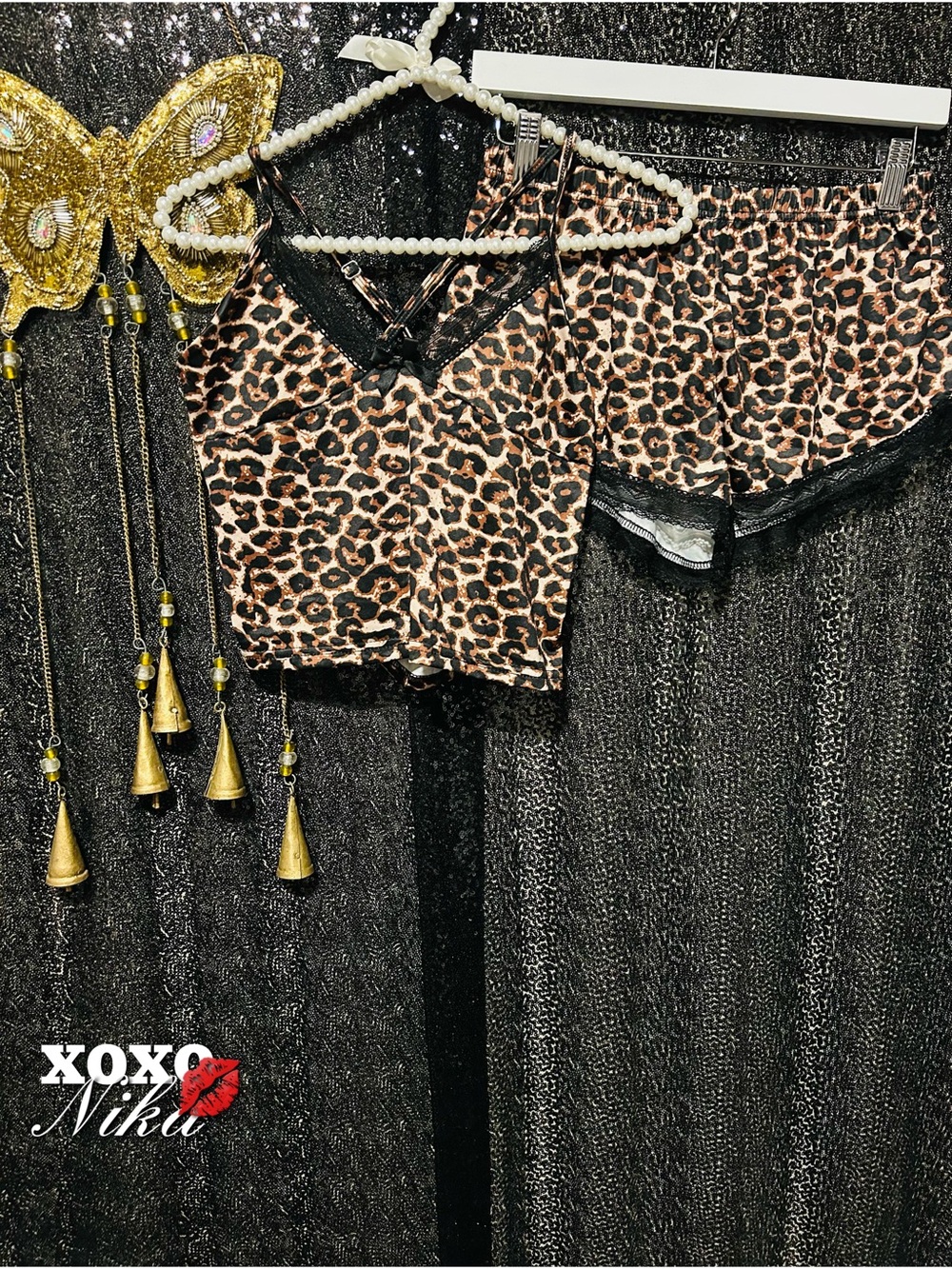 Leopard Print 2-Piece Lounge/Pajama Set – Size XL 🐆